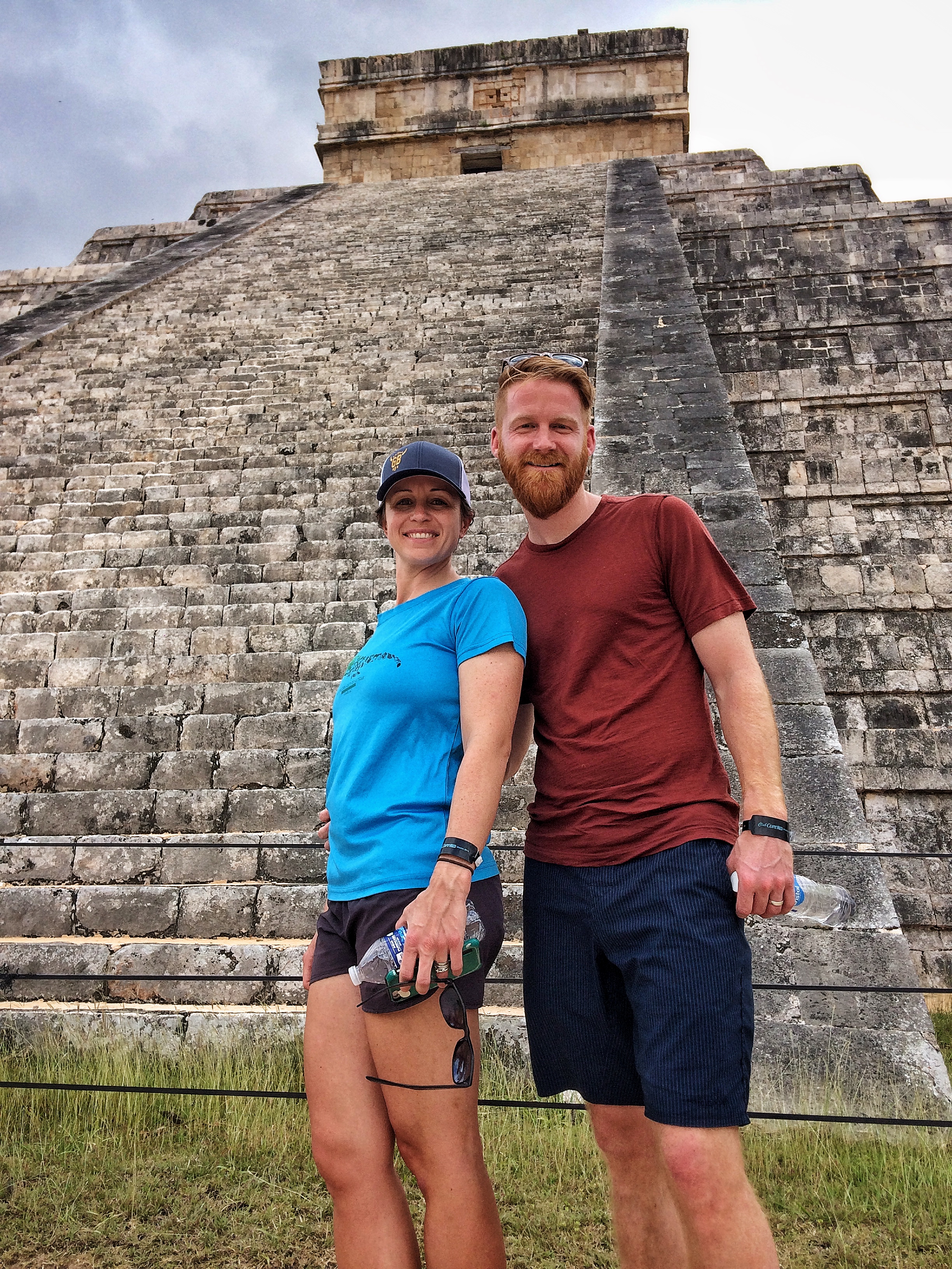 PT travelers in front of Chichen Itza ruins